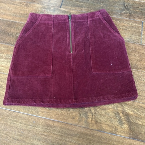 womens corduroy wine red skirt from wild fable - Picture 1 of 5